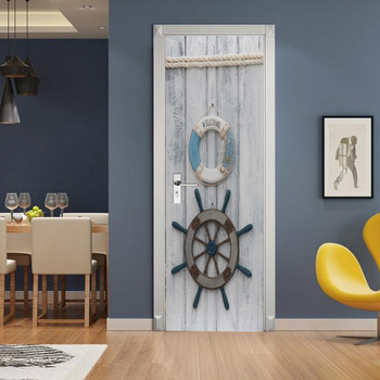 Αυτοκόλλητα αυτοκόλλητα πόρτας 3D για προστασία του περιβάλλοντος, χονδρικής πώλησης, ζεστό σχέδιο HD σε μέγεθος, αδιάβροχα, αντιολισθητικά, αντιρρυπαντικά αυτοκόλλητα πόρτας