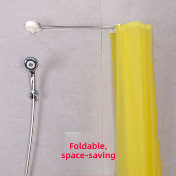 ✅ E0Pb Χονδρική ράβδος κουρτίνας ντους σε σχήμα ανεμιστήρα χωρίς τρυπήματα Καμπύλη γωνία μπάνιου Πτυσσόμενη επέκταση από ανοξείδωτο χάλυβα για μπάνιο