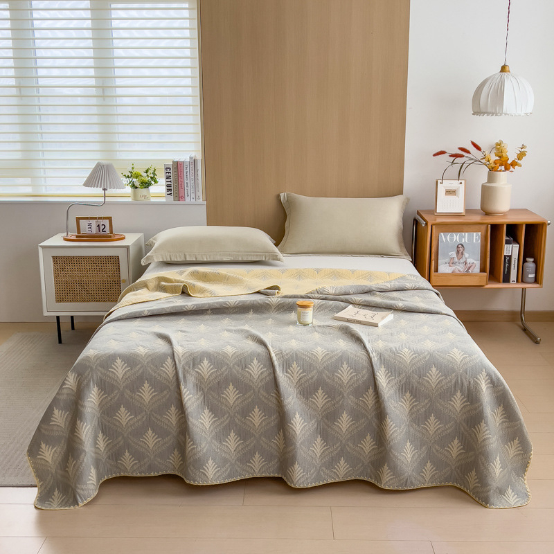 2025 m. antklodė, naujo stiliaus grynos medvilnės trijų sluoksnių siūlų rankšluosčių antklodė, grynos medvilnės biuro pietų pertraukos antklodė, sofos užvalkalas