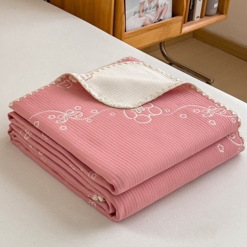 2025 m. antklodė, naujo stiliaus grynos medvilnės trijų sluoksnių siūlų rankšluosčių antklodė, grynos medvilnės biuro pietų pertraukos antklodė, sofos užvalkalas