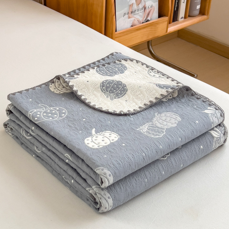 2025 m. antklodė, naujo stiliaus grynos medvilnės trijų sluoksnių siūlų rankšluosčių antklodė, grynos medvilnės biuro pietų pertraukos antklodė, sofos užvalkalas
