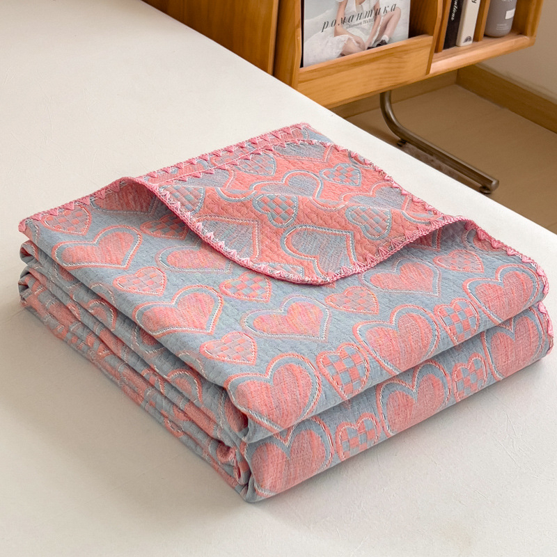 2025 m. antklodė, naujo stiliaus grynos medvilnės trijų sluoksnių siūlų rankšluosčių antklodė, grynos medvilnės biuro pietų pertraukos antklodė, sofos užvalkalas