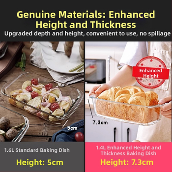Φούρνος μικροκυμάτων ανθεκτικό στη θερμότητα γυάλινο ταψί φούρνου ψησίματος επιτραπέζια σκεύη φούρνου ψημένο μπολ ρυζιού στον ατμό πιάτα στρογγυλό ορθογώνιο ατμιστό πιάτο ψαριού κρυστάλλινη κατσαρόλα