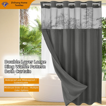 Vahvlikujulised dušikardinad, kahekihilised suured rõngad, polüester, veekindlad kardinad, vannitoakardinad, vannitoa vaheseinakardinad, veekindlad ja hallituskindlad kardinad