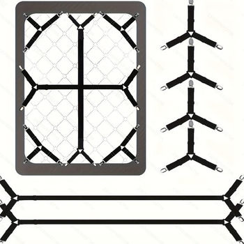 Регулируема закопчалка за закрепване на чаршаф, която държи на място скоба за легло тип „queen size“, закопчалка за диван