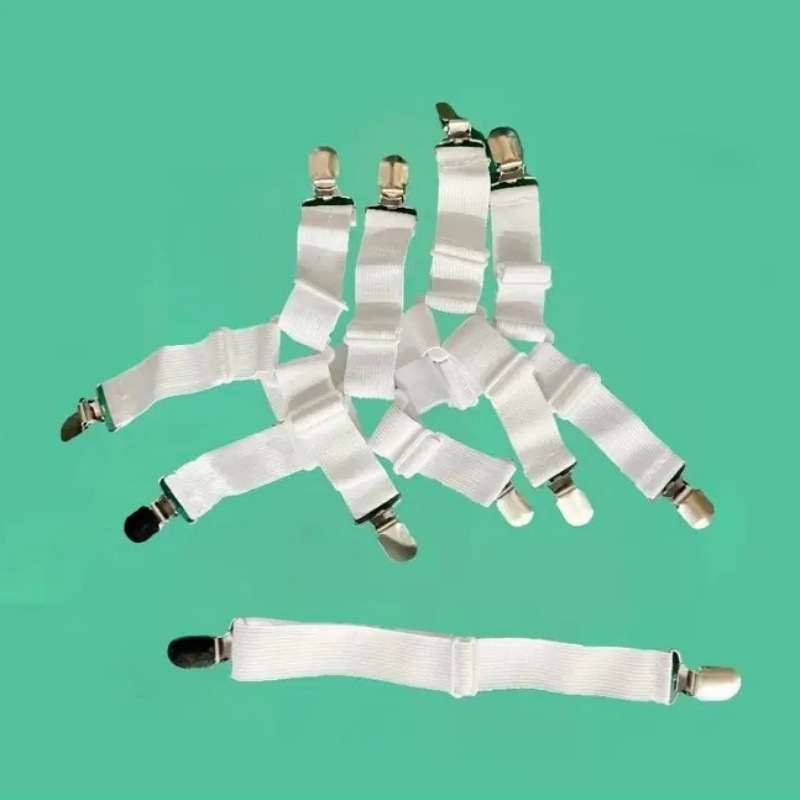 Регулируема закопчалка за закрепване на чаршаф, която държи на място скоба за легло тип „queen size“, закопчалка за диван