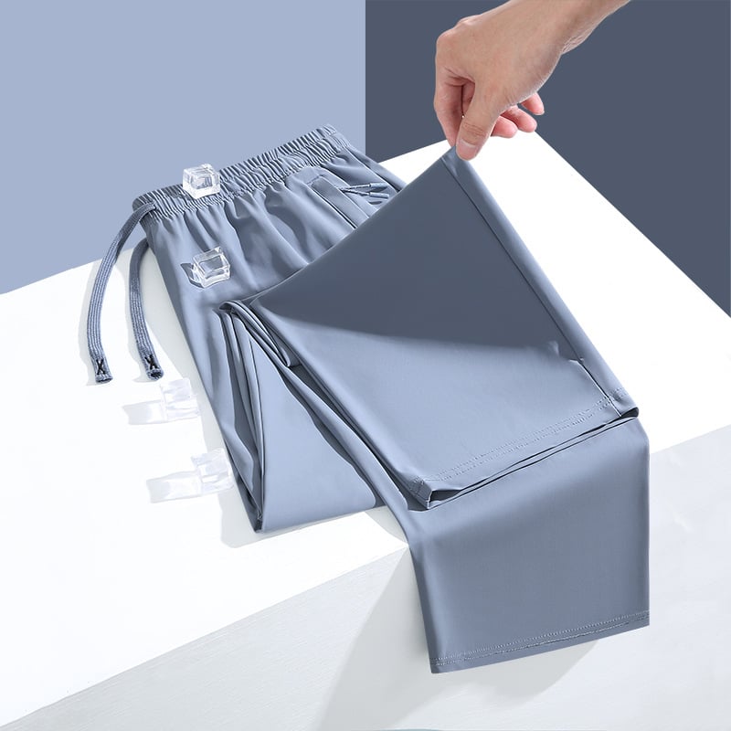 Летни нови подобрени торбести вежди, двойки, спортни, ежедневни, свободни, дишащи, с прави крачоли, универсални, модерни мъжки бързосъхнещи панталони