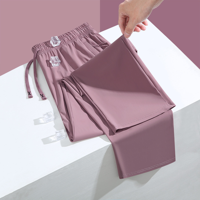 Летни нови подобрени торбести вежди, двойки, спортни, ежедневни, свободни, дишащи, с прави крачоли, универсални, модерни мъжки бързосъхнещи панталони