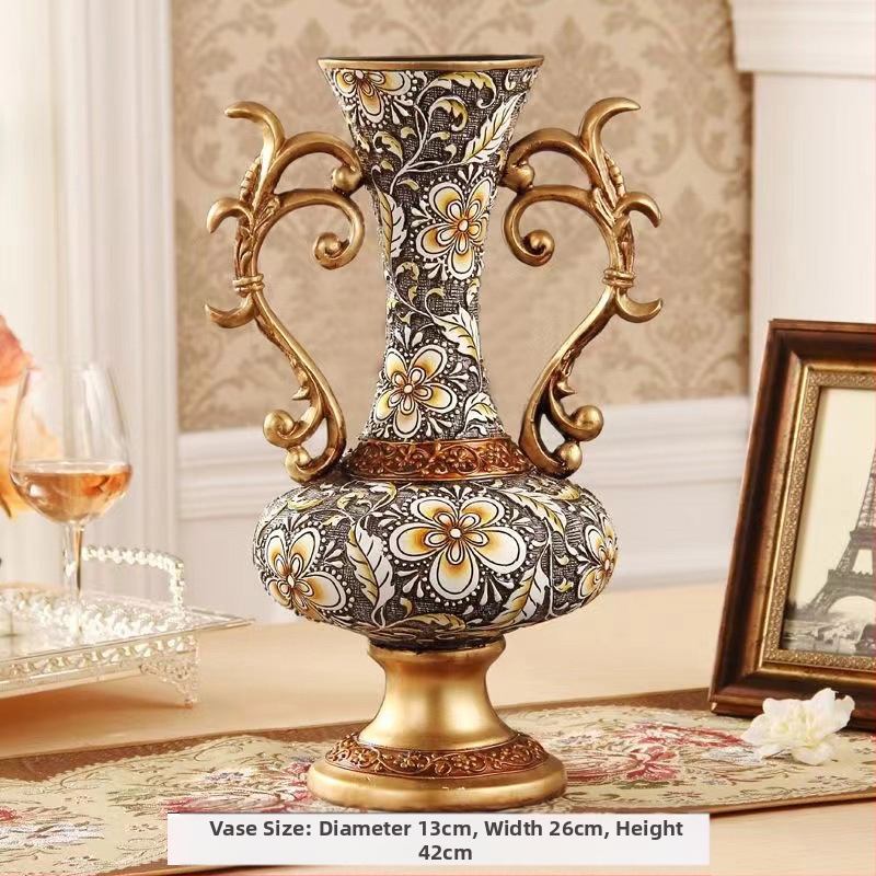 Stil european, vază cu lapte, ornamente, aranjament floral pentru living, flori uscate, retro, creativ, de lux, pentru mobilier TV, decorare hol