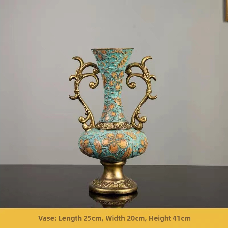 Stil european, vază cu lapte, ornamente, aranjament floral pentru living, flori uscate, retro, creativ, de lux, pentru mobilier TV, decorare hol