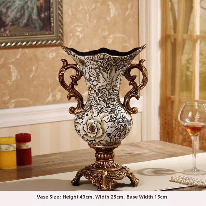 Stil european, vază cu lapte, ornamente, aranjament floral pentru living, flori uscate, retro, creativ, de lux, pentru mobilier TV, decorare hol