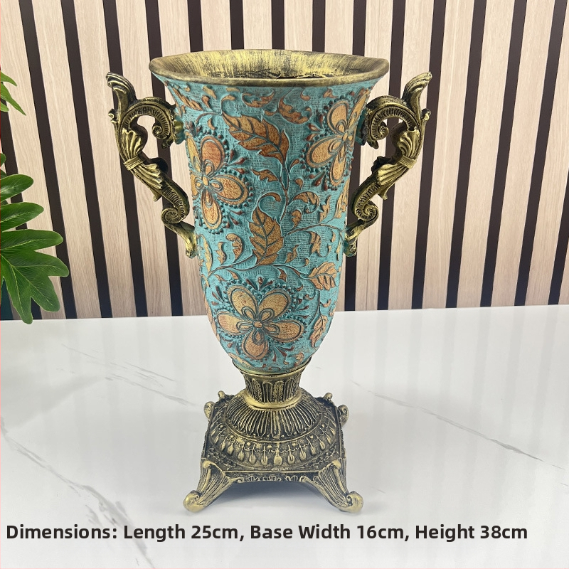 Stil european, vază cu lapte, ornamente, aranjament floral pentru living, flori uscate, retro, creativ, de lux, pentru mobilier TV, decorare hol