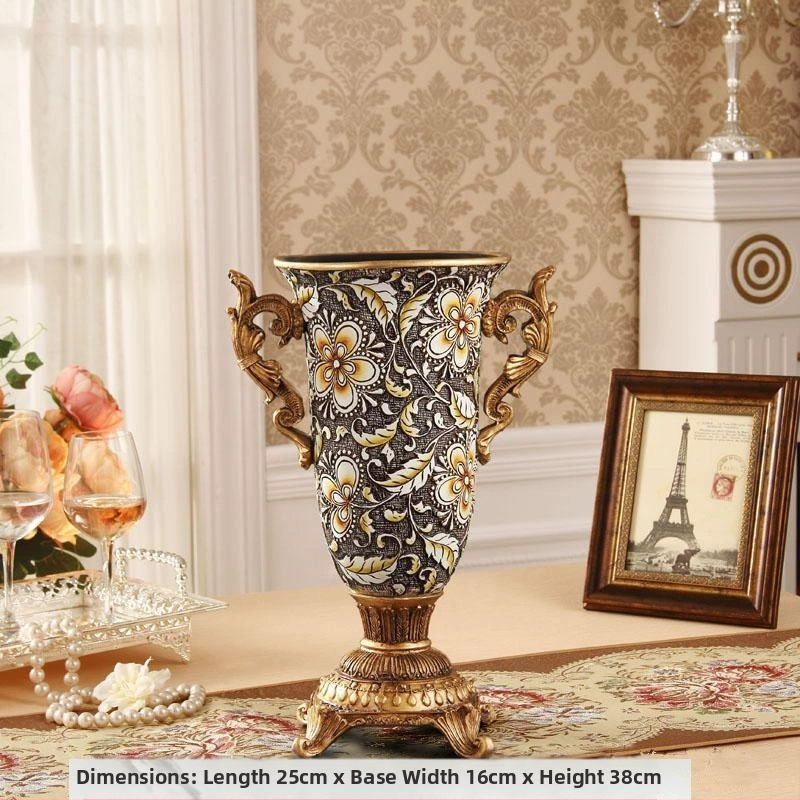 Stil european, vază cu lapte, ornamente, aranjament floral pentru living, flori uscate, retro, creativ, de lux, pentru mobilier TV, decorare hol