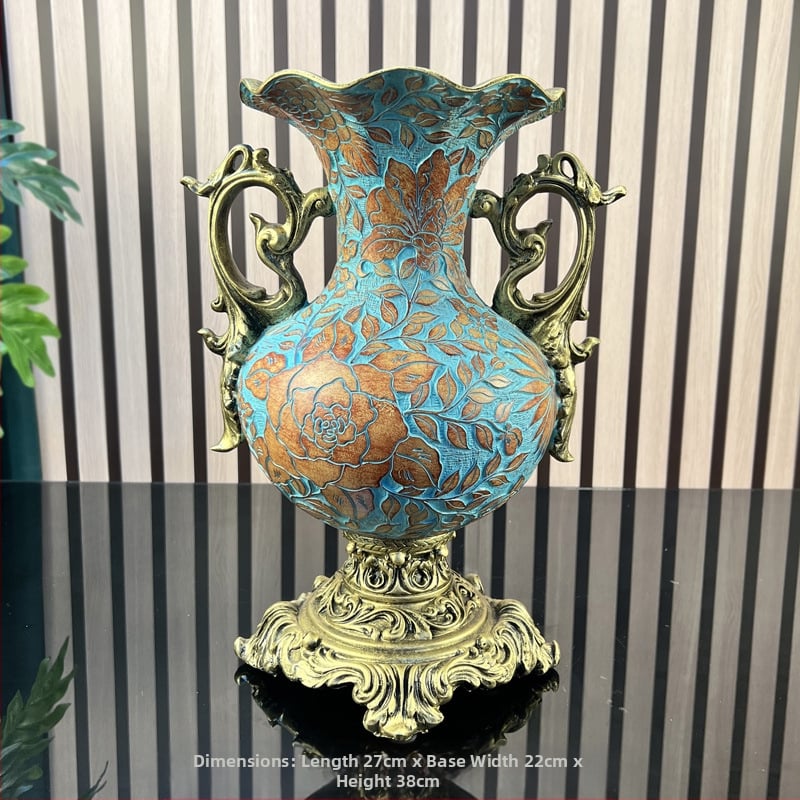 Stil european, vază cu lapte, ornamente, aranjament floral pentru living, flori uscate, retro, creativ, de lux, pentru mobilier TV, decorare hol