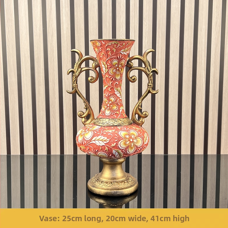 Stil european, vază cu lapte, ornamente, aranjament floral pentru living, flori uscate, retro, creativ, de lux, pentru mobilier TV, decorare hol