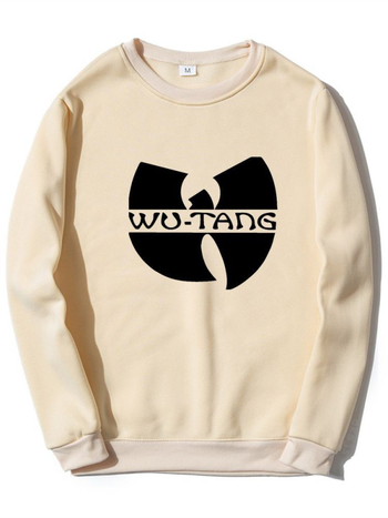 2025 Трансграничен креативен мъжки и дамски суитчър с кръгло деколте, пролетно-есенен, с дълъг ръкав, ежедневен суитчър с щампа на Wu Clan Rock Band