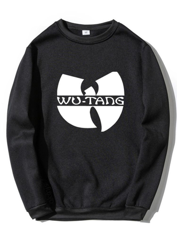 2025 Трансграничен креативен мъжки и дамски суитчър с кръгло деколте, пролетно-есенен, с дълъг ръкав, ежедневен суитчър с щампа на Wu Clan Rock Band