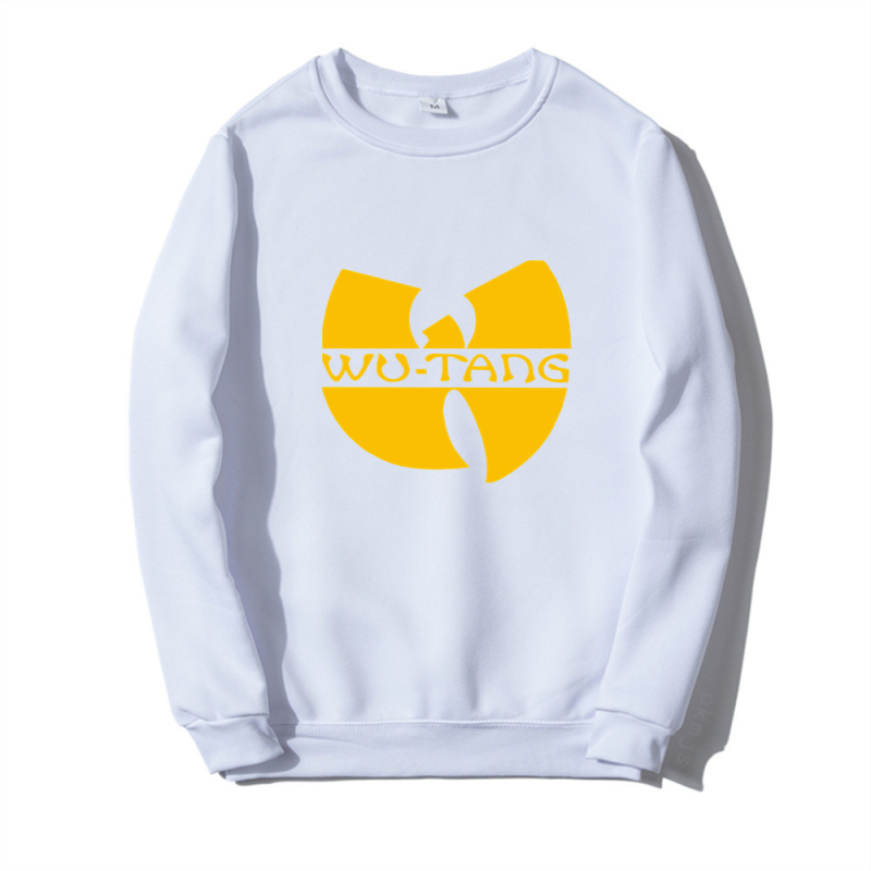 2025-ös, határokon átnyúló, kreatív, férfi és női kerek nyakú pulóver, tavaszi és őszi, hosszú ujjú, lezser, Wu Clan rockzenekar mintás pulóver
