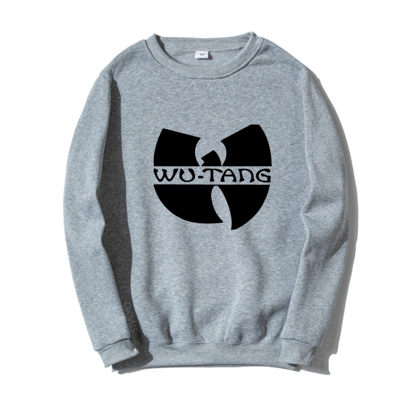 2025-ös, határokon átnyúló, kreatív, férfi és női kerek nyakú pulóver, tavaszi és őszi, hosszú ujjú, lezser, Wu Clan rockzenekar mintás pulóver