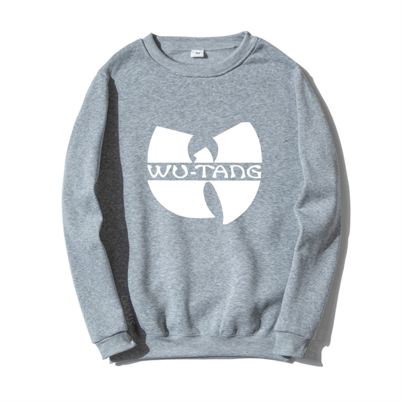 2025-ös, határokon átnyúló, kreatív, férfi és női kerek nyakú pulóver, tavaszi és őszi, hosszú ujjú, lezser, Wu Clan rockzenekar mintás pulóver