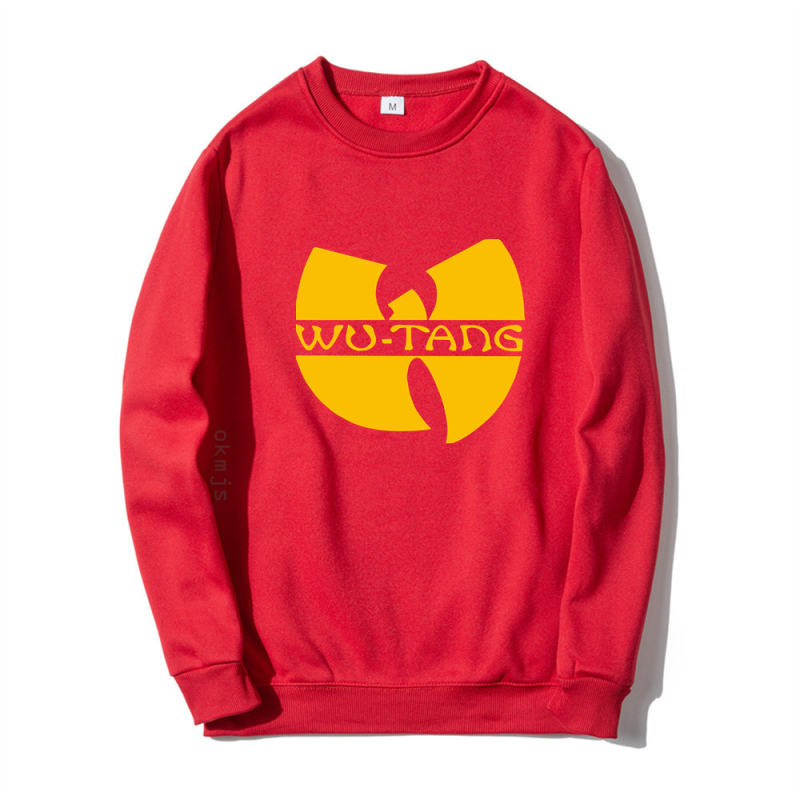 2025-ös, határokon átnyúló, kreatív, férfi és női kerek nyakú pulóver, tavaszi és őszi, hosszú ujjú, lezser, Wu Clan rockzenekar mintás pulóver