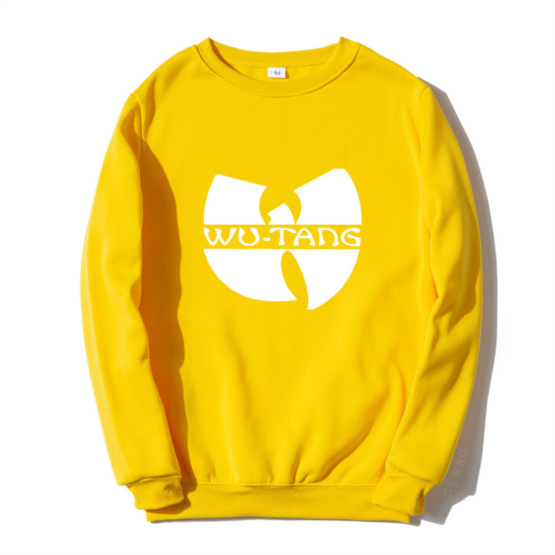 2025-ös, határokon átnyúló, kreatív, férfi és női kerek nyakú pulóver, tavaszi és őszi, hosszú ujjú, lezser, Wu Clan rockzenekar mintás pulóver