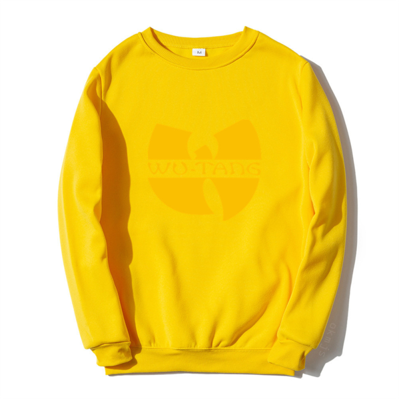 2025-ös, határokon átnyúló, kreatív, férfi és női kerek nyakú pulóver, tavaszi és őszi, hosszú ujjú, lezser, Wu Clan rockzenekar mintás pulóver