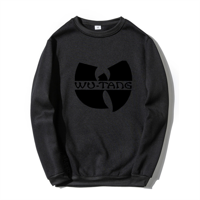2025-ös, határokon átnyúló, kreatív, férfi és női kerek nyakú pulóver, tavaszi és őszi, hosszú ujjú, lezser, Wu Clan rockzenekar mintás pulóver