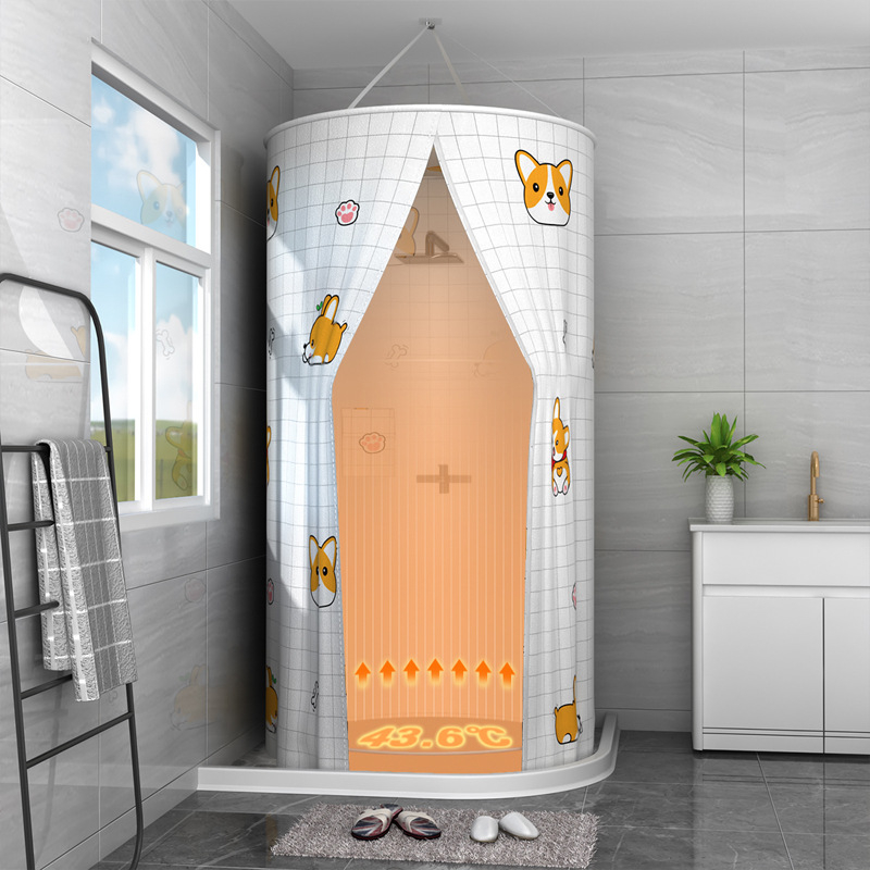 Vannitoa dušikardin Veekindel riie Vannitoa dušitelk Vannikate Vannitelk Talvine majapidamisisolatsioonikate Soe vann Foto paksenemine