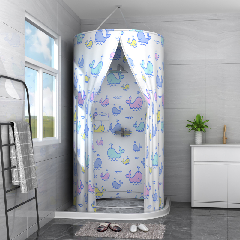 Vannitoa dušikardin Veekindel riie Vannitoa dušitelk Vannikate Vannitelk Talvine majapidamisisolatsioonikate Soe vann Foto paksenemine