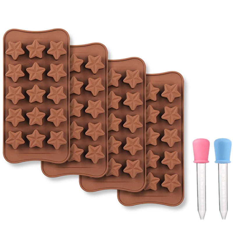 Élelmiszeripari minőségű szilikon csokoládéforma, cukorka fondant, Dubai csokoládé, 6 darabos készlet, energiaszelet, Madeleine csiszolóeszköz