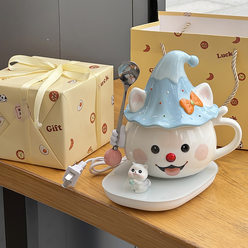 Tüdrukutele mõeldud kruus, nägus kontori kummitustega veekruus, sünnipäevakingitus, eriti ilusa kassikujuline keraamika hulgimüük