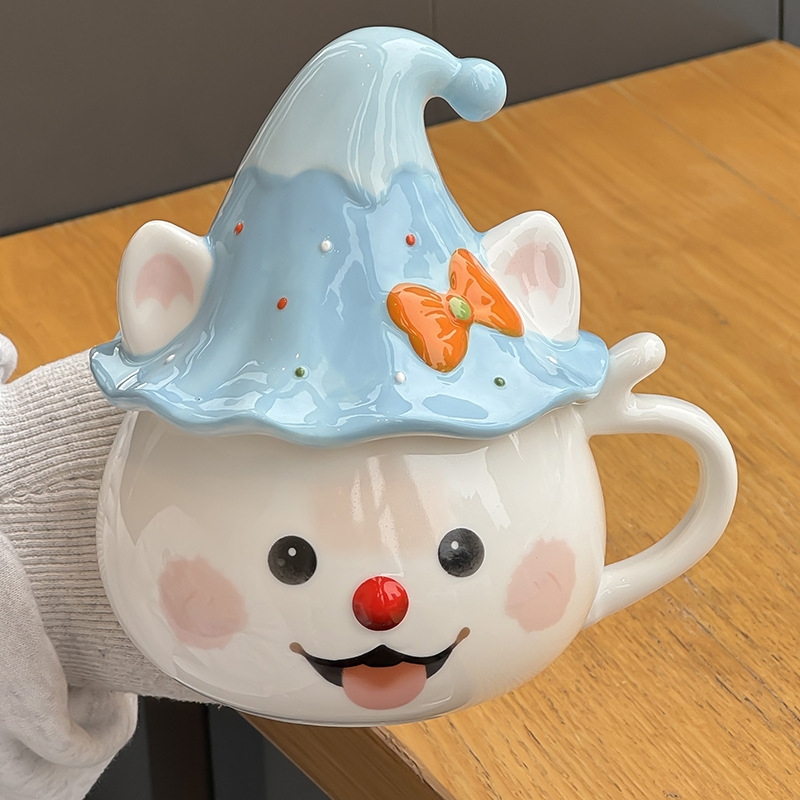 Tüdrukutele mõeldud kruus, nägus kontori kummitustega veekruus, sünnipäevakingitus, eriti ilusa kassikujuline keraamika hulgimüük