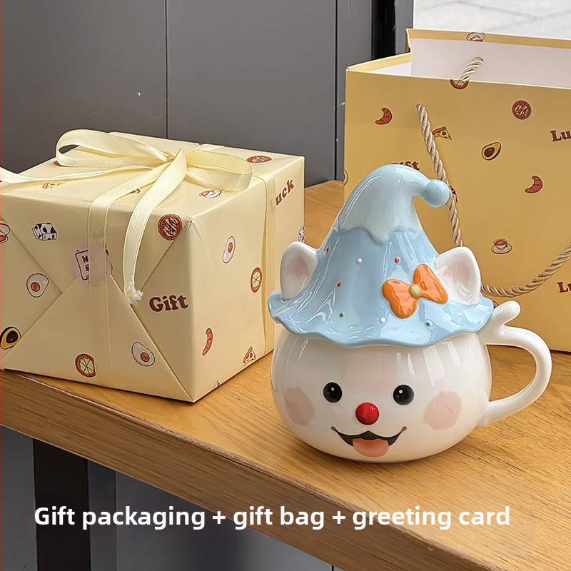 Tüdrukutele mõeldud kruus, nägus kontori kummitustega veekruus, sünnipäevakingitus, eriti ilusa kassikujuline keraamika hulgimüük