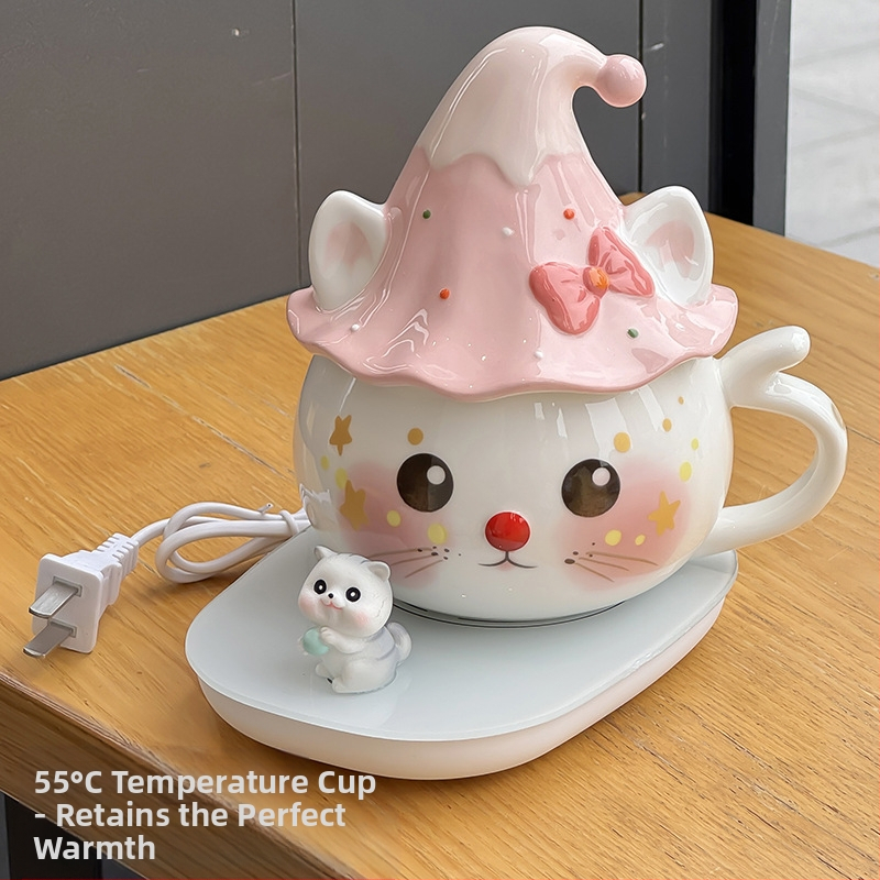 Tüdrukutele mõeldud kruus, nägus kontori kummitustega veekruus, sünnipäevakingitus, eriti ilusa kassikujuline keraamika hulgimüük