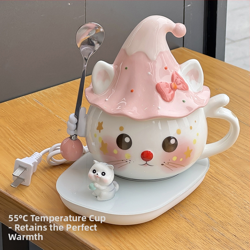 Tüdrukutele mõeldud kruus, nägus kontori kummitustega veekruus, sünnipäevakingitus, eriti ilusa kassikujuline keraamika hulgimüük