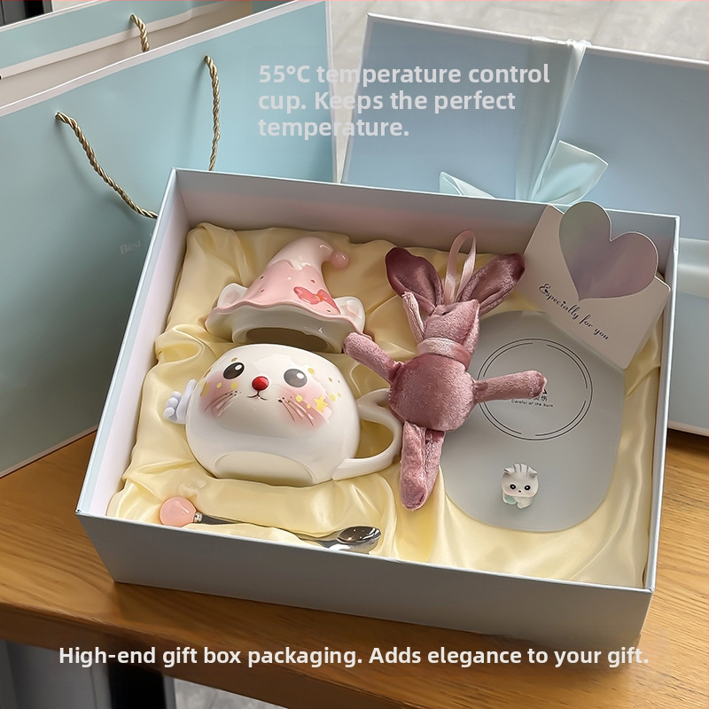 Tüdrukutele mõeldud kruus, nägus kontori kummitustega veekruus, sünnipäevakingitus, eriti ilusa kassikujuline keraamika hulgimüük