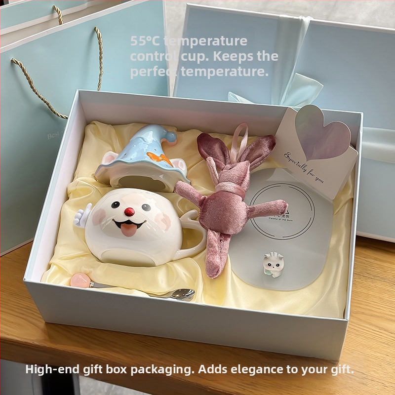 Tüdrukutele mõeldud kruus, nägus kontori kummitustega veekruus, sünnipäevakingitus, eriti ilusa kassikujuline keraamika hulgimüük