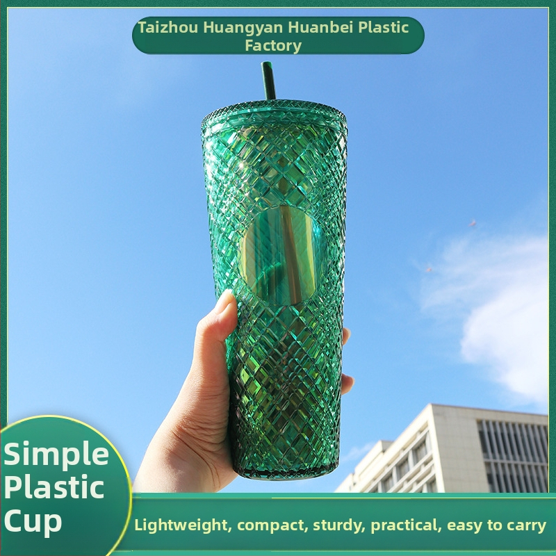 Нова гореща продажба модна чаша от ратан със слама 710 мл с голям капацитет за пиене на закрито, многоцветна, по избор, директна доставка от фабриката