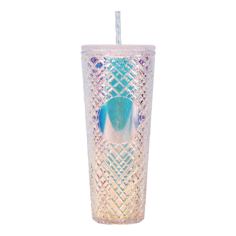 Naujas, karštai parduodamas, madingas, rotango šiaudinis puodelis, 710 ml, didelės talpos, daugiaspalvis, vidaus geriamasis puodelis, pasirenkamas tiesioginiam tiekimui iš gamyklos.