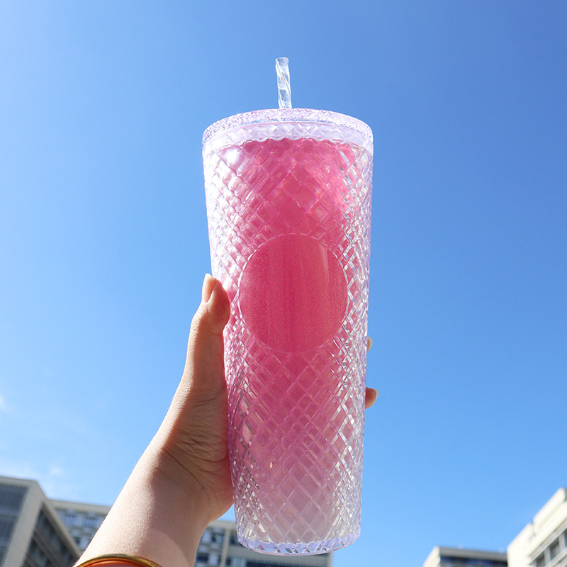 Naujas, karštai parduodamas, madingas, rotango šiaudinis puodelis, 710 ml, didelės talpos, daugiaspalvis, vidaus geriamasis puodelis, pasirenkamas tiesioginiam tiekimui iš gamyklos.