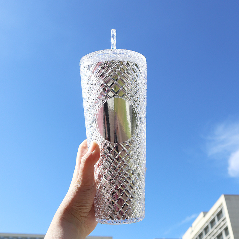 Naujas, karštai parduodamas, madingas, rotango šiaudinis puodelis, 710 ml, didelės talpos, daugiaspalvis, vidaus geriamasis puodelis, pasirenkamas tiesioginiam tiekimui iš gamyklos.