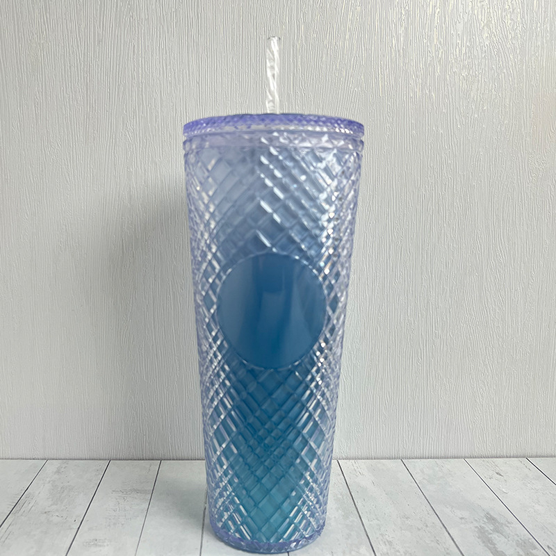 Naujas, karštai parduodamas, madingas, rotango šiaudinis puodelis, 710 ml, didelės talpos, daugiaspalvis, vidaus geriamasis puodelis, pasirenkamas tiesioginiam tiekimui iš gamyklos.