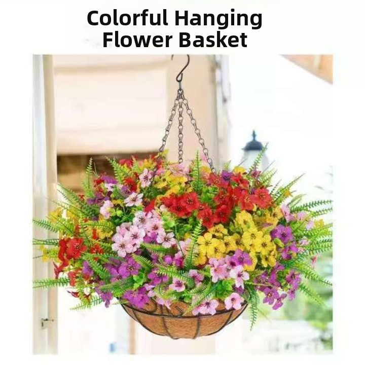 Amazon Transfrontalieră Flori Artificiale Art Cocos Palmier Agățat Coș Set Agățat Ghiveci Ușă Decorare Ghirlandă Nuntă Daisy Plante Verzi Amenajare a Peisagistică