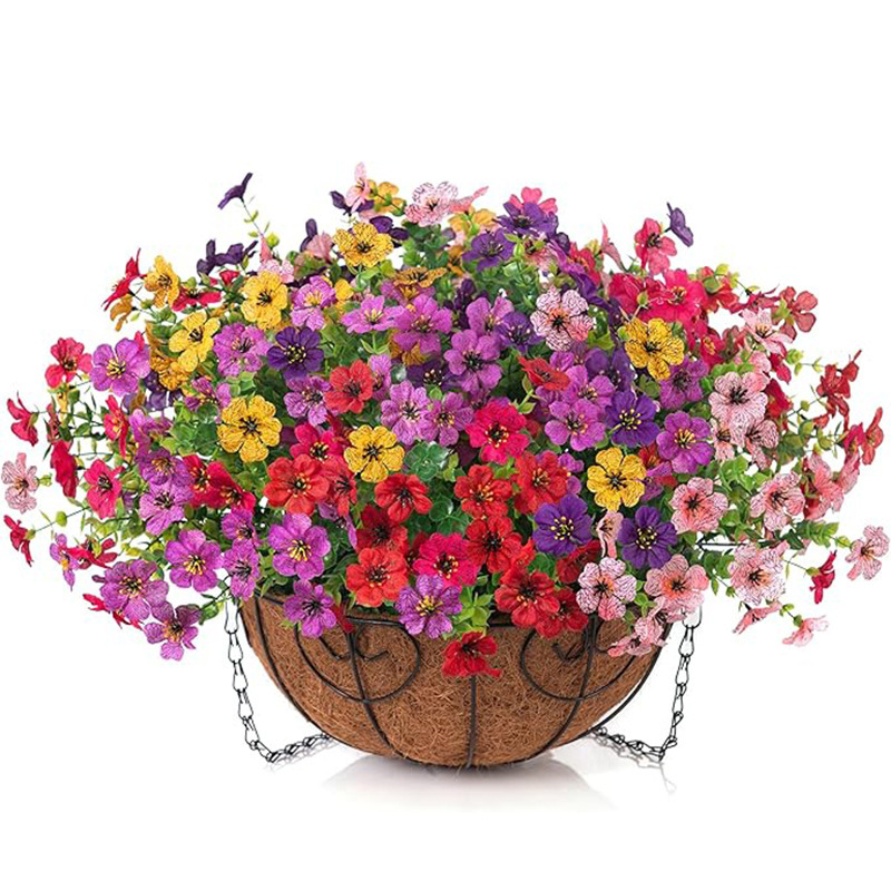 Amazon Transfrontalieră Flori Artificiale Art Cocos Palmier Agățat Coș Set Agățat Ghiveci Ușă Decorare Ghirlandă Nuntă Daisy Plante Verzi Amenajare a Peisagistică