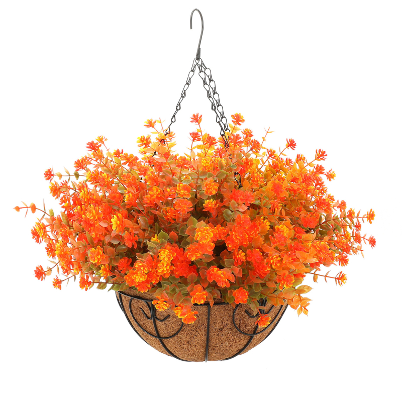 Amazon Transfrontalieră Flori Artificiale Art Cocos Palmier Agățat Coș Set Agățat Ghiveci Ușă Decorare Ghirlandă Nuntă Daisy Plante Verzi Amenajare a Peisagistică