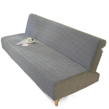 Единичен разтегателен диван, сгъваем, с двойно предназначение, без подлакътници, калъф за диван „всичко в едно“, прав ред, опростен, устойчив на петна