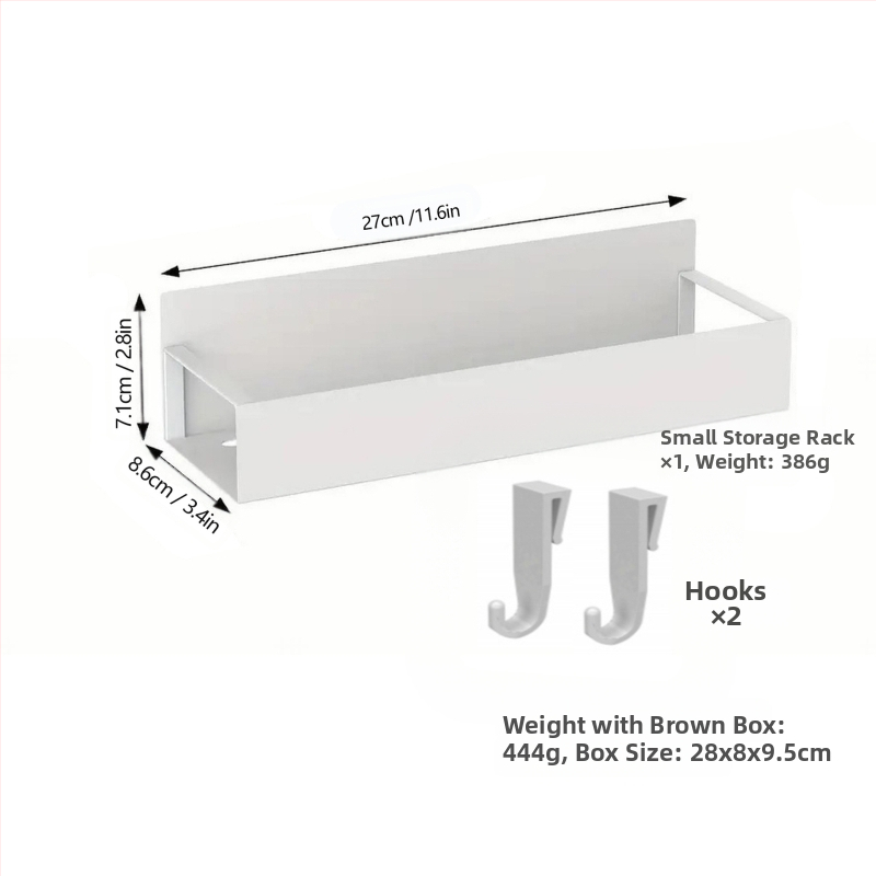 Pārrobežu ledusskapja sānu piekaramā magnētiskā absorbcijas uzglabāšanas kaste virtuves uzglabāšanas apdares uzglabāšanas caurumu dēļa magnētiskais sienas plaukts