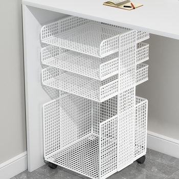 Zemgalda failu glabāšanas plaukts, uz grīdas novietojams, daudzslāņu, mobilais ratiņu failu skapis, slāņots glabāšanas plaukts, biroja darba stacija