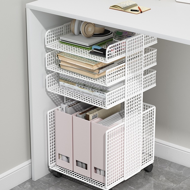 Zemgalda failu glabāšanas plaukts, uz grīdas novietojams, daudzslāņu, mobilais ratiņu failu skapis, slāņots glabāšanas plaukts, biroja darba stacija